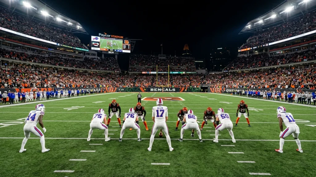 NFL Thursday Night Football game with short-week fatigue data overlay for UK prop betting