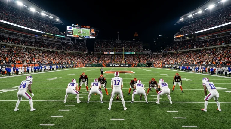 NFL Thursday Night Football game with short-week fatigue data overlay for UK prop betting